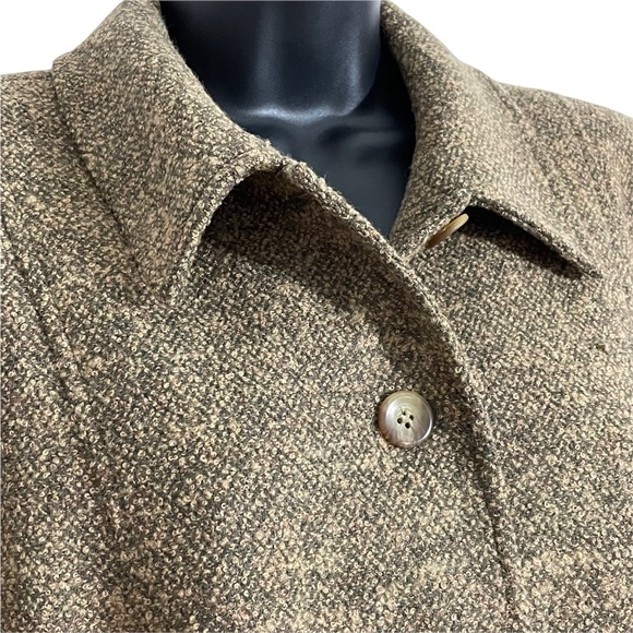 PENDLETON vintage wool tweed boucle jacket brown | size 12 - Picture 3 of 8